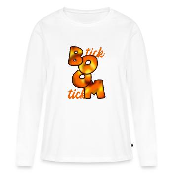 tick tick BOOM - Frauen Premium Bio Langarmshirt - Weiß - Vorne - Julia (174cm)