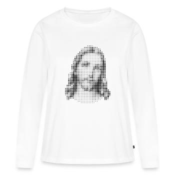 jésus - T-shirt manches longues Premium bio Femme - blanc - Devant - Julia (174cm)