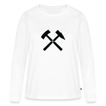 Iron sticks - Women's Premium Organic Long Sleeve Shirt - white - Front - Julia (174cm)