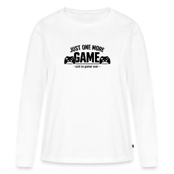 Encore un match - T-shirt manches longues Premium bio Femme - blanc - Devant - Julia (174cm)