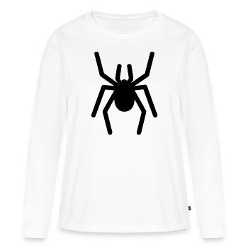araignée - T-shirt manches longues Premium bio Femme - blanc - Devant - Julia (174cm)