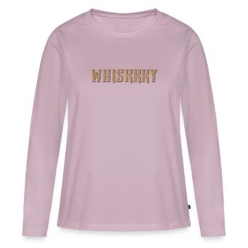 Chemise à whisky - T-shirt manches longues Premium bio Femme - rose poudré - Devant - Julia (174cm)