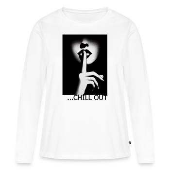 Se détendre - T-shirt manches longues Premium bio Femme - blanc - Devant - Julia (174cm)