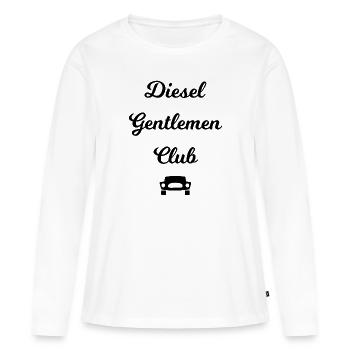 Automobiliste - T-shirt manches longues Premium bio Femme - blanc - Devant - Julia (174cm)
