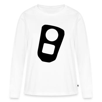 Dosenlasche Dosenöffner Lasche Dose - Frauen Premium Bio Langarmshirt - Weiß - Vorne - Julia (174cm)