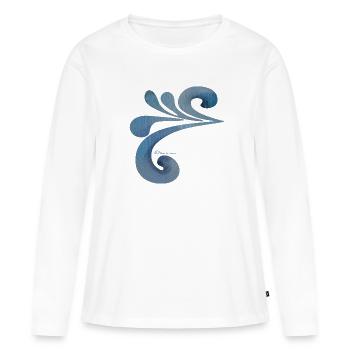 Bembel Beauty 4 - Frauen Premium Bio Langarmshirt - Weiß - Vorne - Julia (174cm)