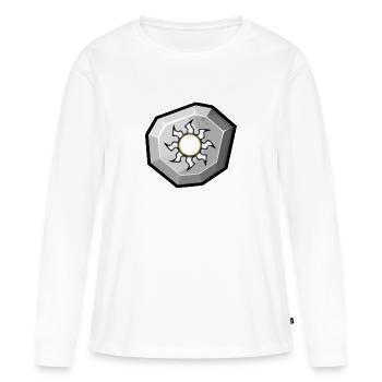 Element: Licht - Frauen Premium Bio Langarmshirt - Weiß - Vorne - Julia (174cm)