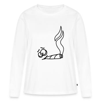 Joint Smoker - Frauen Premium Bio Langarmshirt - Weiß - Vorne - Julia (174cm)