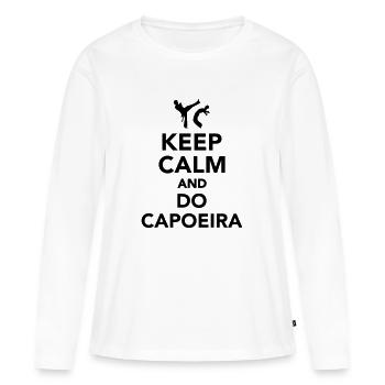 Capoeira - Frauen Premium Bio Langarmshirt - Weiß - Vorne - Julia (174cm)