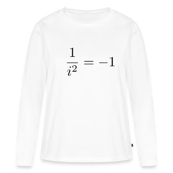 Imaginäre Einheit - Frauen Premium Bio Langarmshirt - Weiß - Vorne - Julia (174cm)