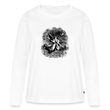 Ange gardien - T-shirt manches longues Premium bio Femme - blanc - Devant - Julia (174cm)