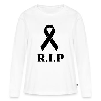 Ruhe in Frieden - Frauen Premium Bio Langarmshirt - Weiß - Vorne - Julia (174cm)