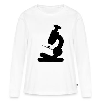 Microscope - Women's Premium Organic Long Sleeve Shirt - white - Front - Julia (174cm)