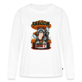 Service d’ambulance - Conception de chemise amusante - T-shirt manches longues Premium bio Femme - blanc - Devant - Julia (174cm)