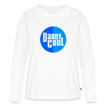 Daddy cool - T-shirt manches longues Premium bio Femme - blanc - Devant - Julia (174cm)