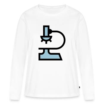 Laboratory microscope - Women's Premium Organic Long Sleeve Shirt - white - Front - Julia (174cm)