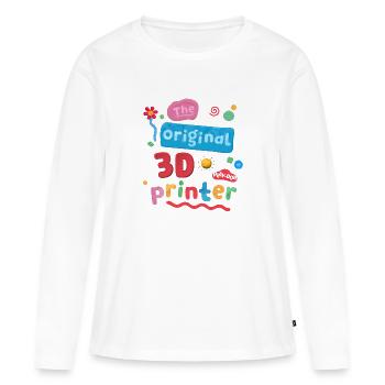 Play-Doh Knete, Der Originale 3D-Drucker - Frauen Premium Bio Langarmshirt - Weiß - Vorne - Julia (174cm)