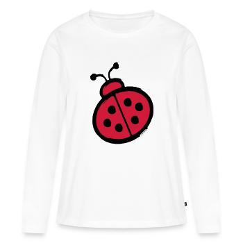 ladybug - Women's Premium Organic Long Sleeve Shirt - white - Front - Julia (174cm)