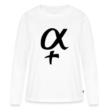 femelles Alpha - T-shirt manches longues Premium bio Femme - blanc - Devant - Julia (174cm)
