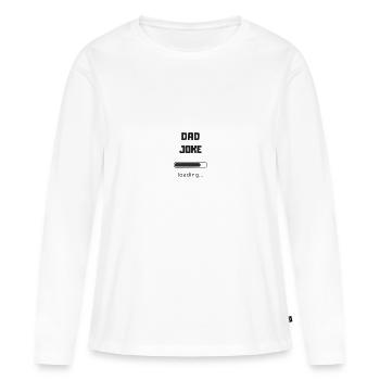 VATI WITZ - Frauen Premium Bio Langarmshirt - Weiß - Vorne - Julia (174cm)