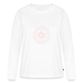 Yoga Namaste - Women's Premium Organic Long Sleeve Shirt - white - Front - Julia (174cm)