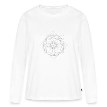 Yoga Namaste - Women's Premium Organic Long Sleeve Shirt - white - Front - Julia (174cm)