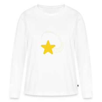 Stern Sternschnuppe Geschenkidee Cool - Frauen Premium Bio Langarmshirt - Weiß - Vorne - Julia (174cm)