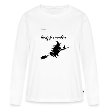 Ready for vacation - Women's Premium Organic Long Sleeve Shirt - white - Front - Julia (174cm)