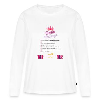Mädchen JGA - Frauen Premium Bio Langarmshirt - Weiß - Vorne - Julia (174cm)