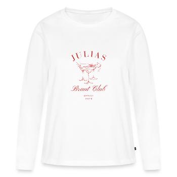 Braut 2025 Julia - Frauen Premium Bio Langarmshirt - Weiß - Vorne - Julia (174cm)