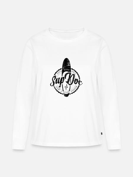 Sup Doc - Frauen Premium Bio Langarmshirt - Weiß