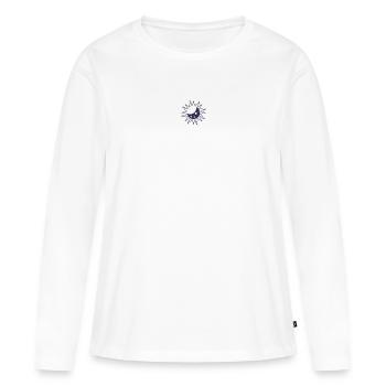 Design ohne Titel - Frauen Premium Bio Langarmshirt - Weiß - Vorne - Julia (174cm)