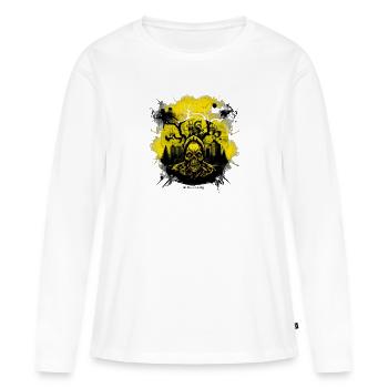 L’ de Tchernobyl par Mvisionary - T-shirt manches longues Premium bio Femme - blanc - Devant - Julia (174cm)