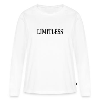 Illimité - T-shirt manches longues Premium bio Femme - blanc - Devant - Julia (174cm)