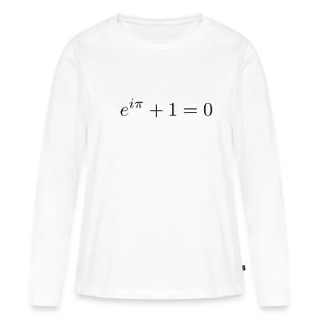 Identité d'Euler - T-shirt manches longues Premium bio Femme - blanc - Devant - Julia (174cm)