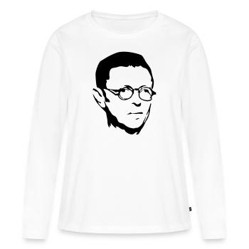 Philosophie - T-shirt manches longues Premium bio Femme - blanc - Devant - Julia (174cm)
