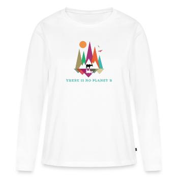 Fridays for Future - There is no Planet B - Women's Premium Organic Long Sleeve Shirt - white - Front - Julia (174cm)