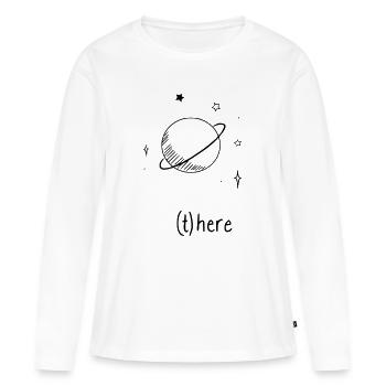 Univers - T-shirt manches longues Premium bio Femme - blanc - Devant - Julia (174cm)