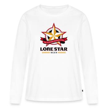 Lone Star Beer - Frauen Premium Bio Langarmshirt - Weiß - Vorne - Julia (174cm)