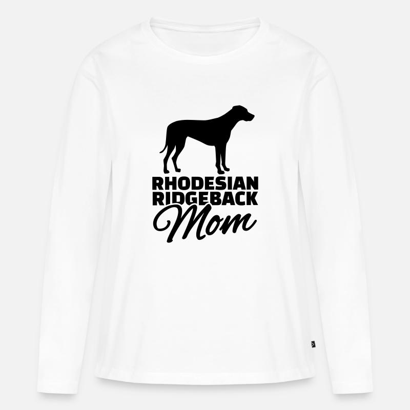Rhodesian Ridgeback - Frauen Premium Bio Langarmshirt - Weiß