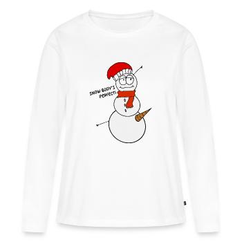 Lustiger Spruch Witzig Humor Geschenkidee - Frauen Premium Bio Langarmshirt - Weiß - Vorne - Julia (174cm)