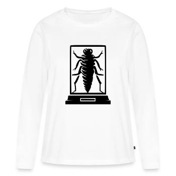 Insecte musée - T-shirt manches longues Premium bio Femme - blanc - Devant - Julia (174cm)