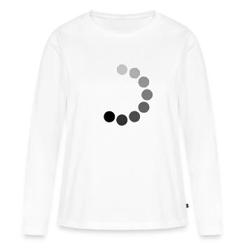 circuit de charge - T-shirt manches longues Premium bio Femme - blanc - Devant - Julia (174cm)