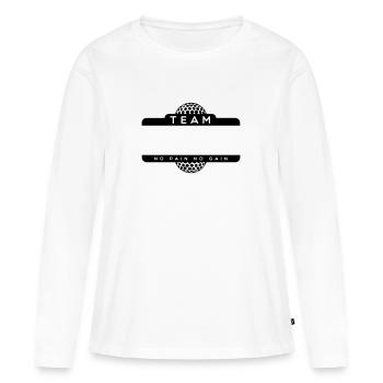 team golf - Women's Premium Organic Long Sleeve Shirt - white - Front - Julia (174cm)