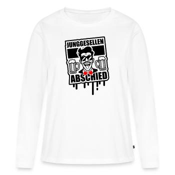 Enterrement de vie de garçon enterrement de vie de garçon - T-shirt manches longues Premium bio Femme - blanc - Devant - Julia (174cm)