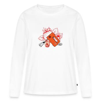 mixer RG28 ddr Ostalgie idée cadeau - T-shirt manches longues Premium bio Femme - blanc - Devant - Julia (174cm)