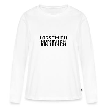 Admin - Women's Premium Organic Long Sleeve Shirt - white - Front - Julia (174cm)