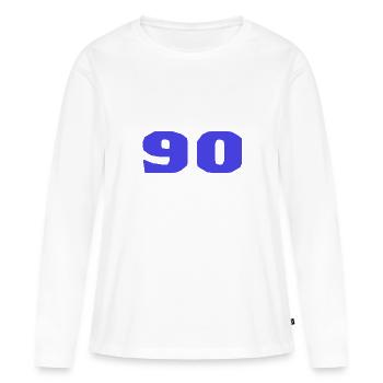 JAHRESTAG. ALLES GUTE ZUM GEBURTSTAG. ALLES GUTE ZUM GEBURTSTAG. - Frauen Premium Bio Langarmshirt - Weiß - Vorne - Julia (174cm)