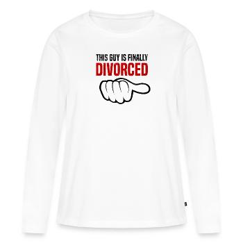 Divorce Séparation Mariage Ex Partie au divorce - T-shirt manches longues Premium bio Femme - blanc - Devant - Julia (174cm)