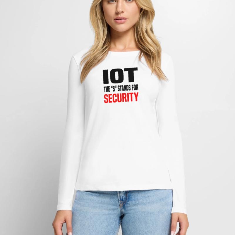 Internet Des Objets IOT Programmeur Admin IT T-shirt manches longues Premium bio Femme
